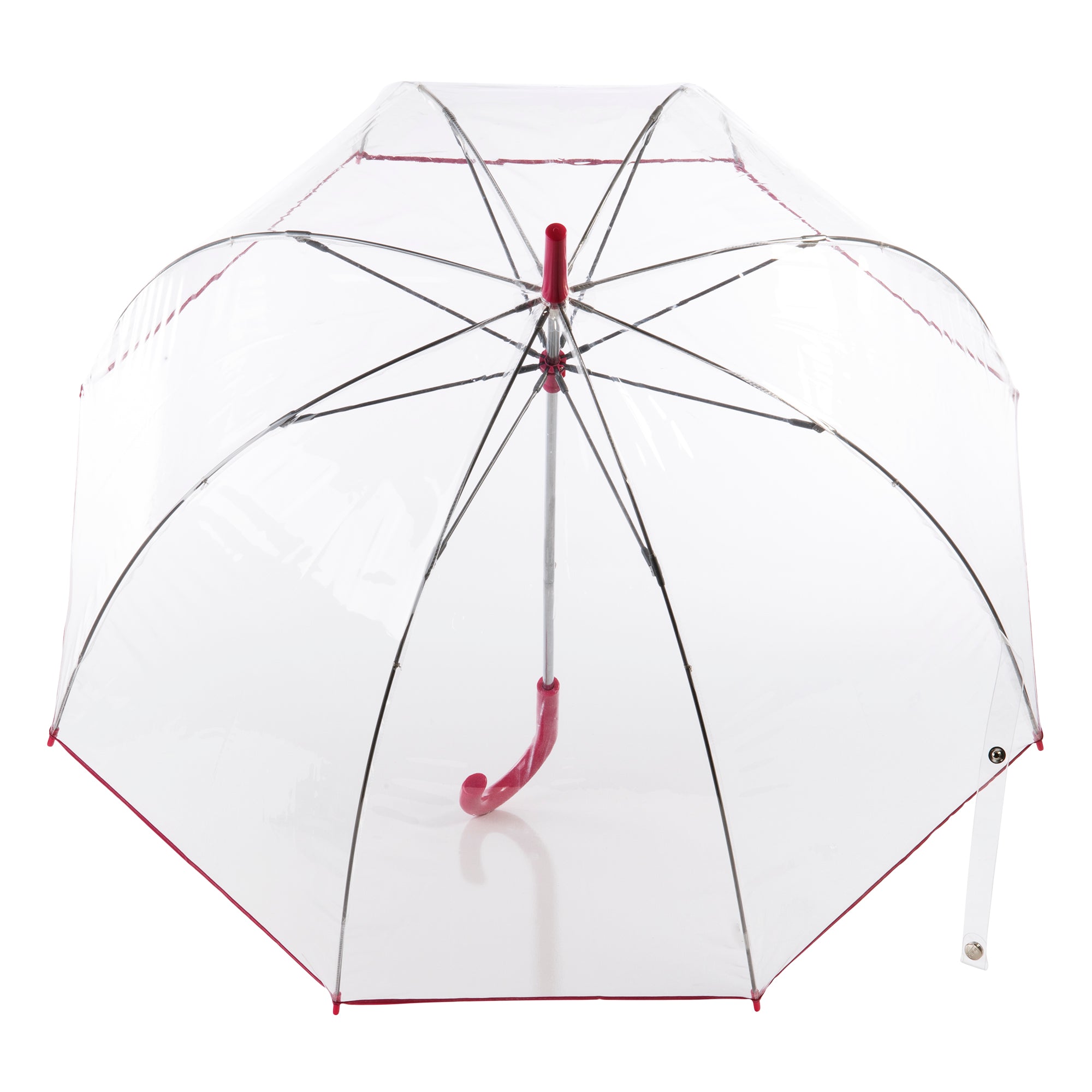 Clear Bubble Umbrella with Colorful Accents - Image 9