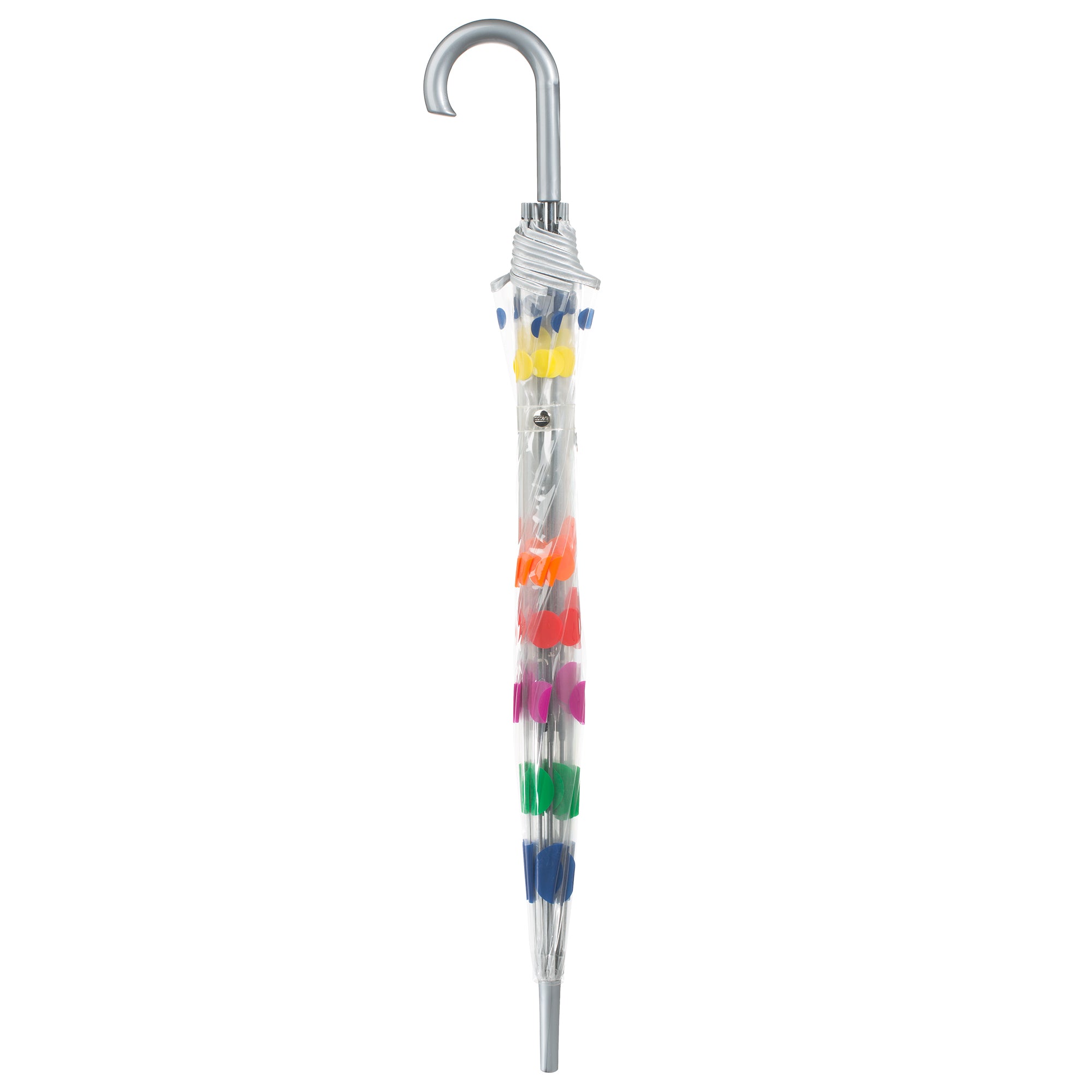 Clear Bubble Umbrella with Colorful Accents - Image 14