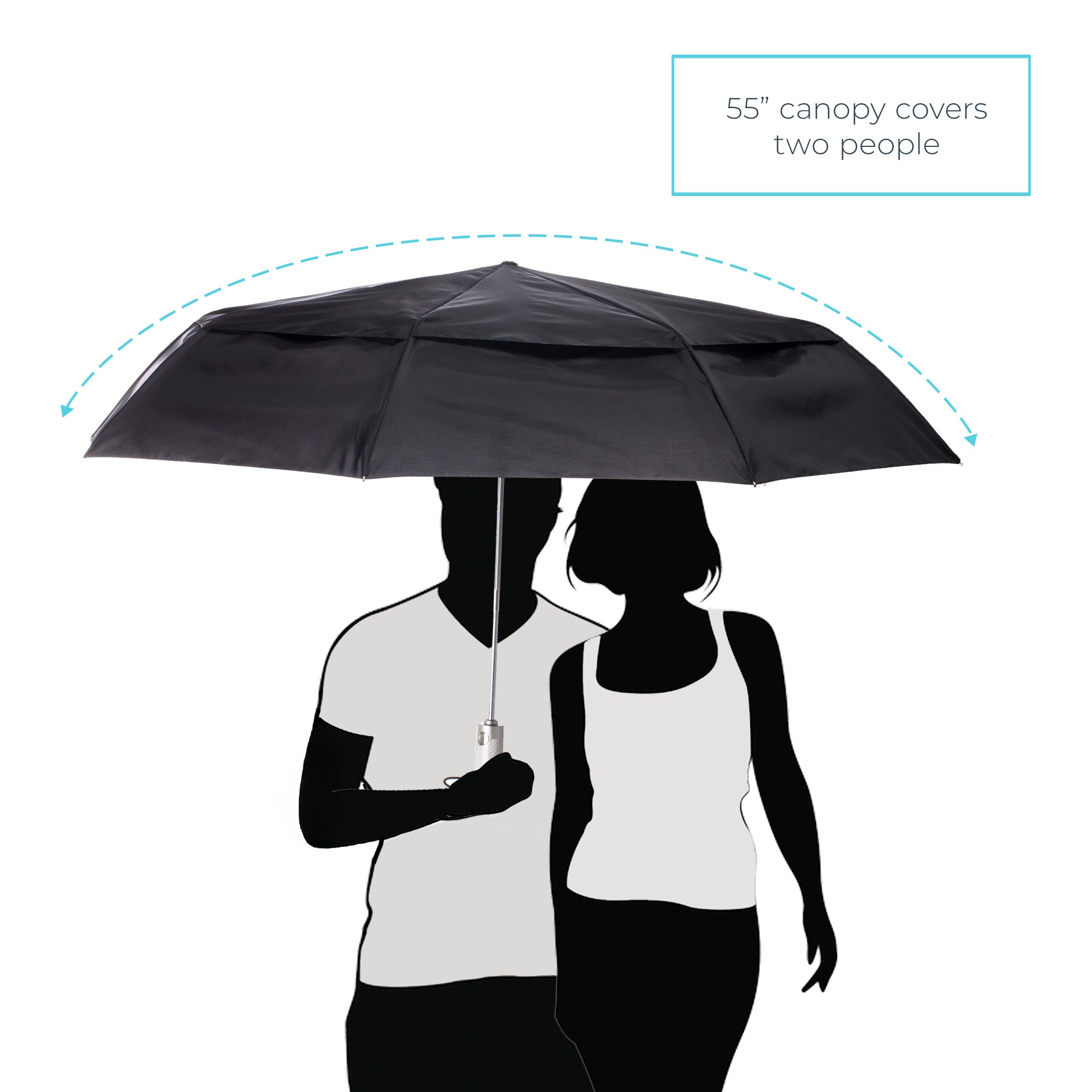 Folding Golf Umbrella with Wind & Sun Protection - Image 5