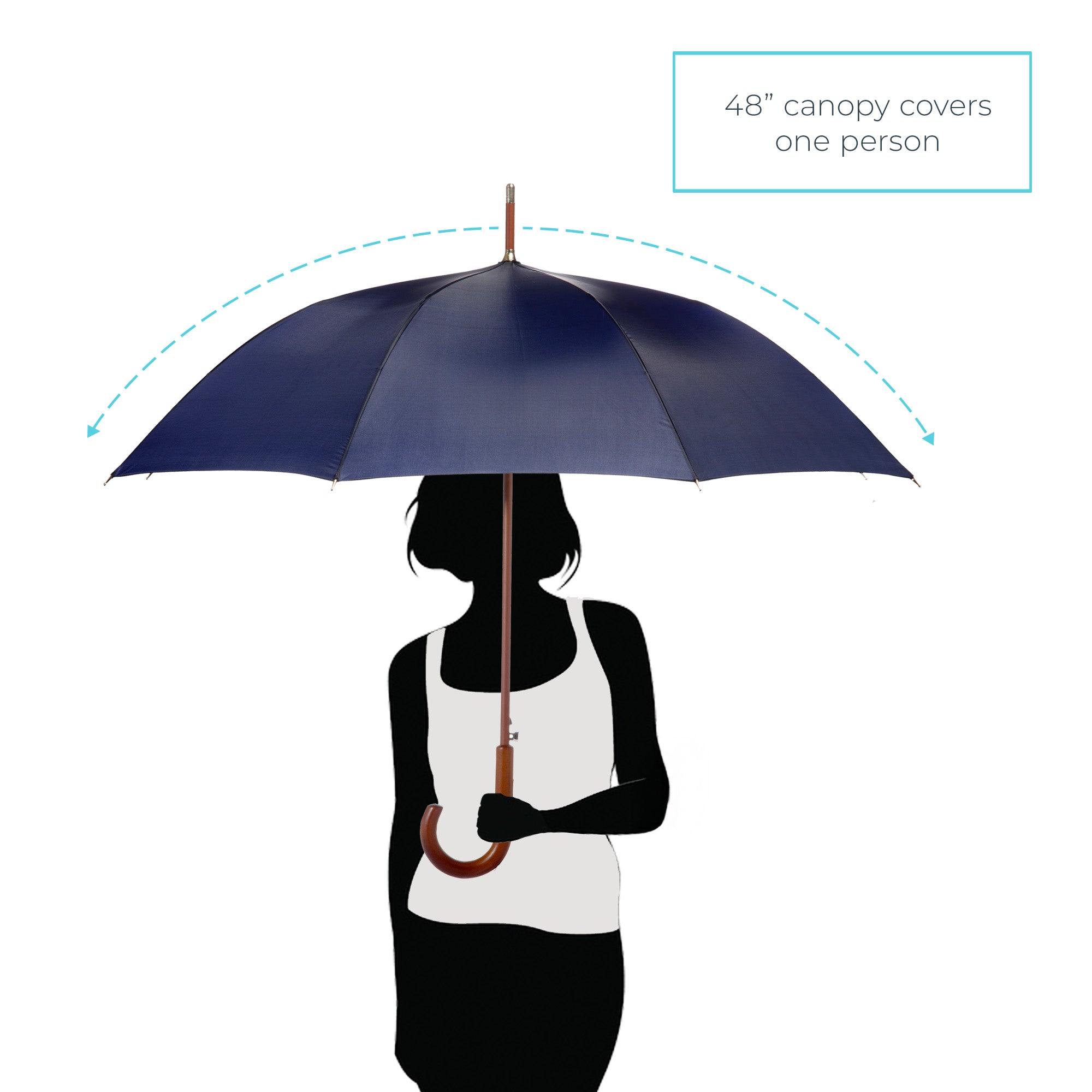 Classic Solid Wood Stick Umbrella - Image 29
