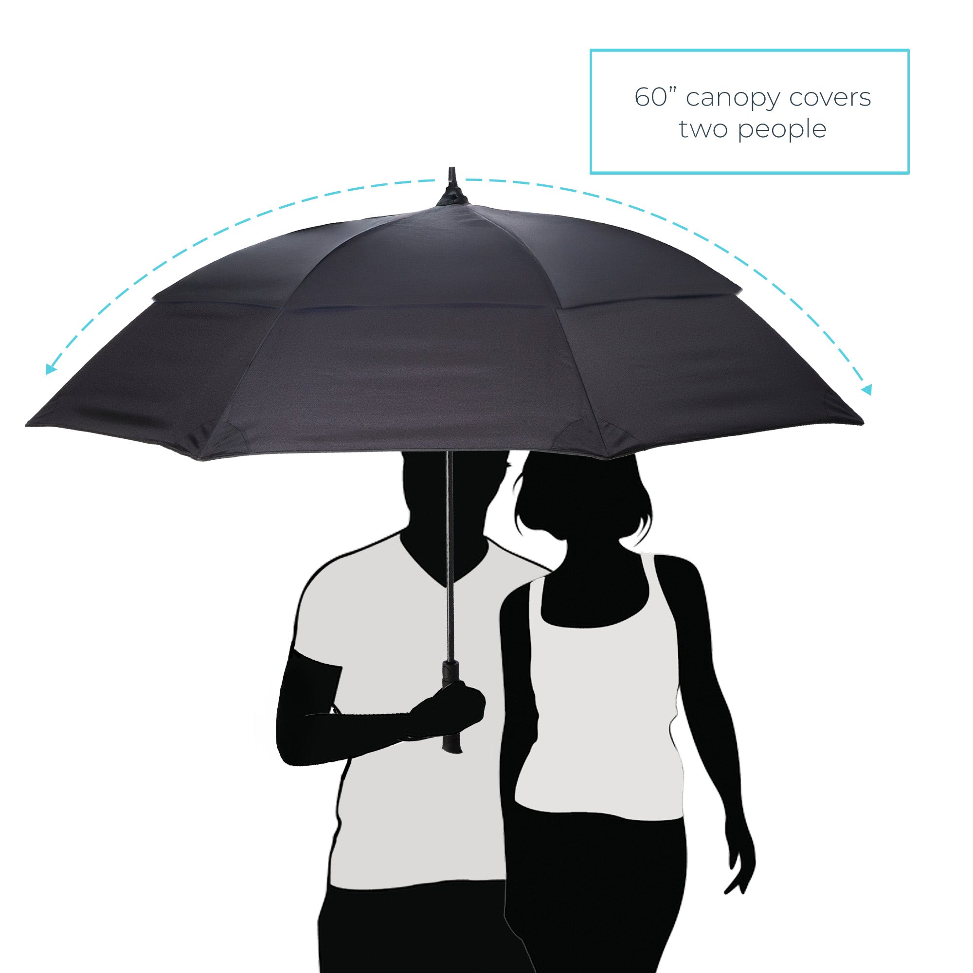 Premium Golf Size Spectator Umbrella with Tipless Ends - Image 5
