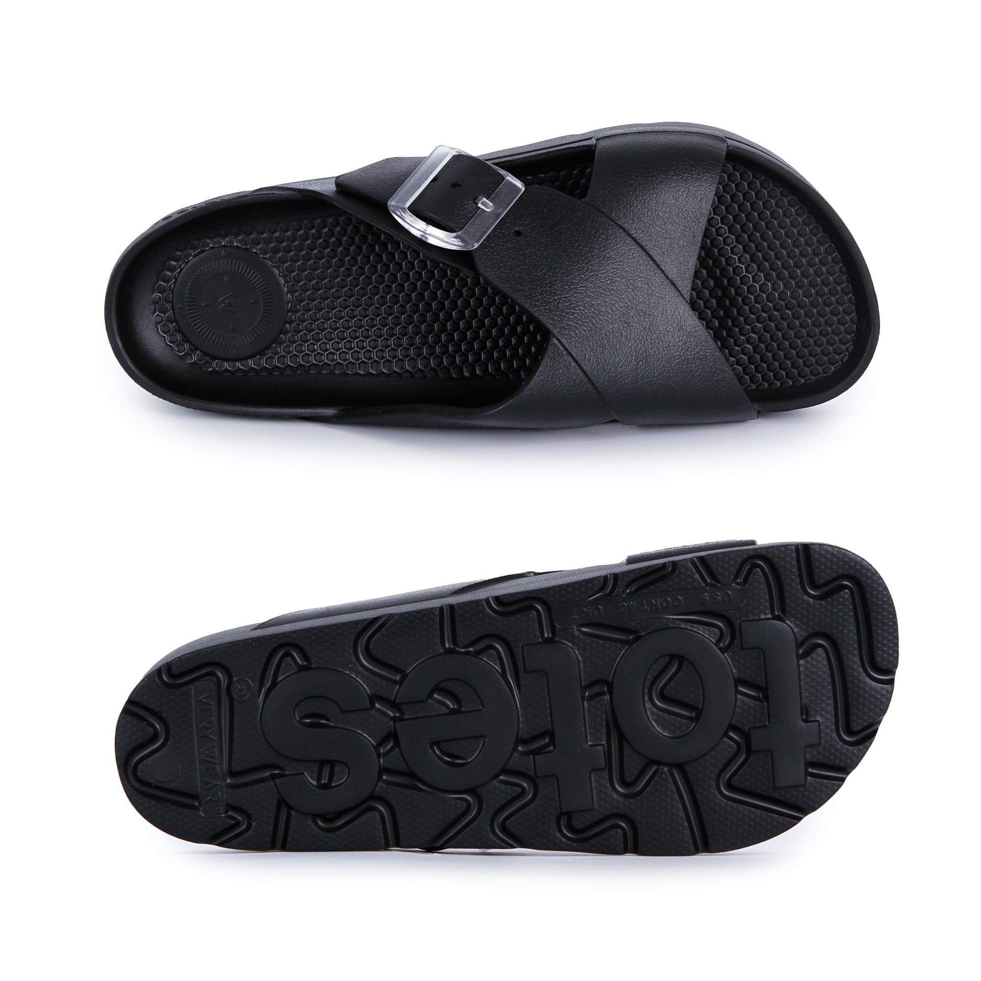 Womens Cross Buckle Slide - Image 15