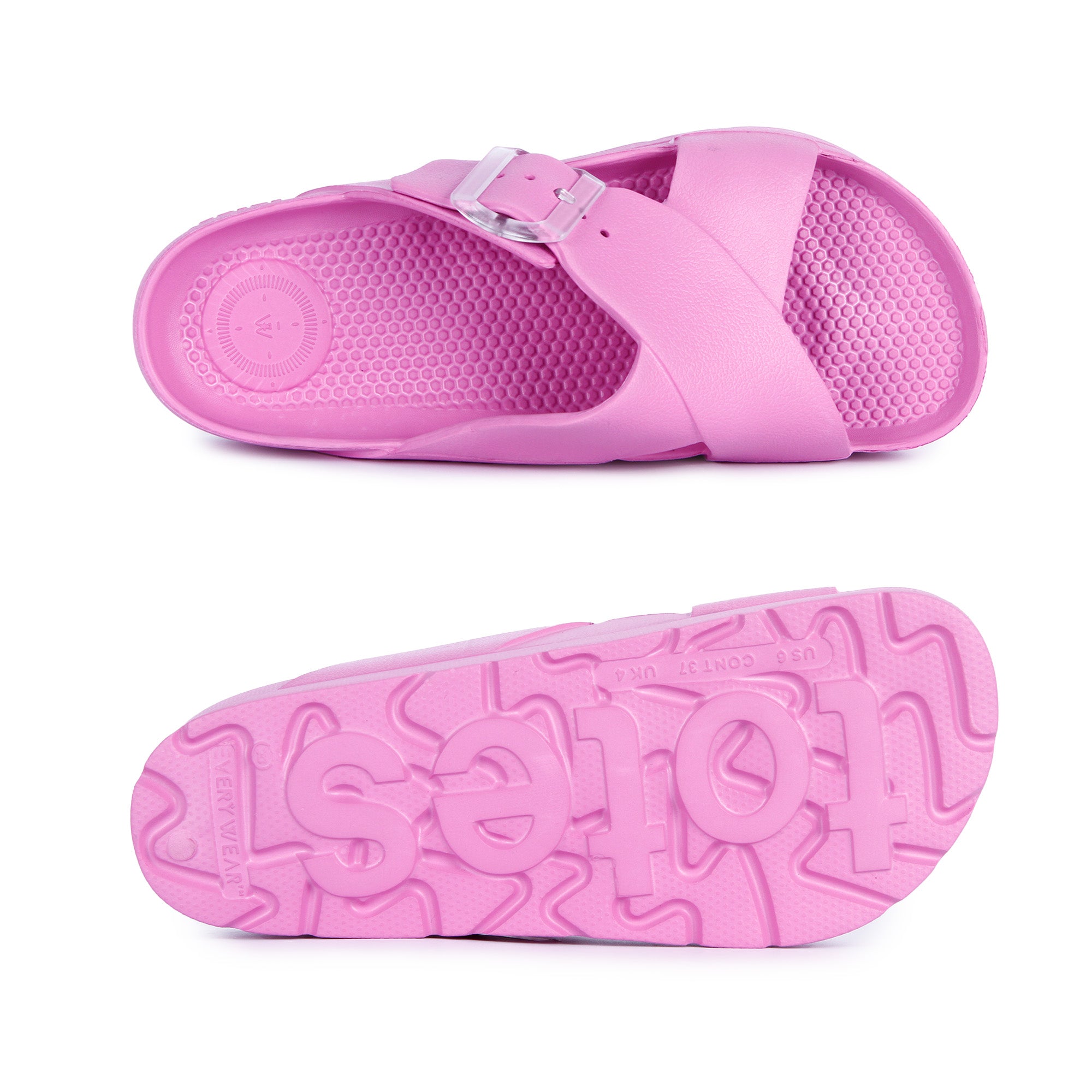 Womens Cross Buckle Slide - Image 9
